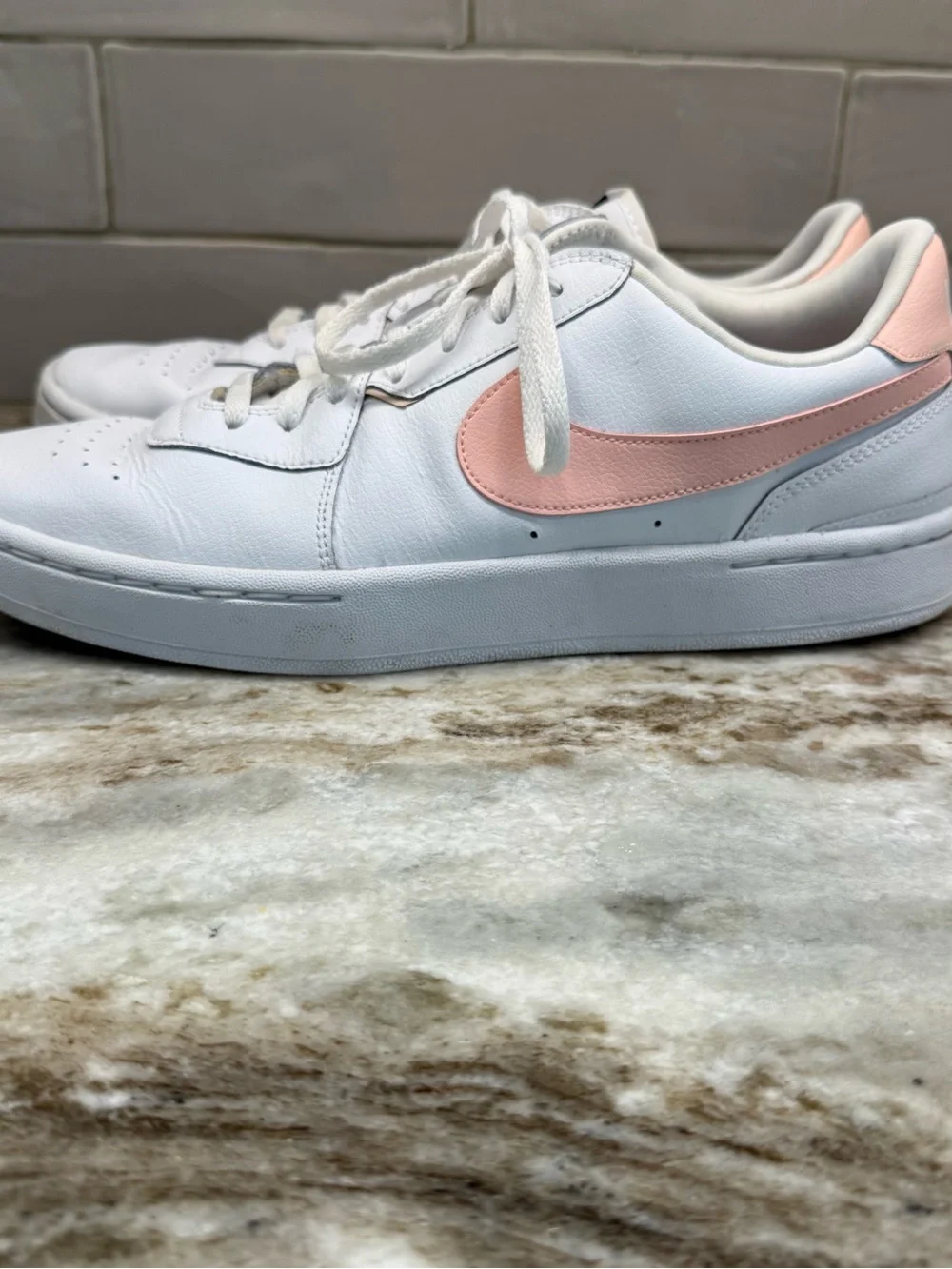 Nike white leather